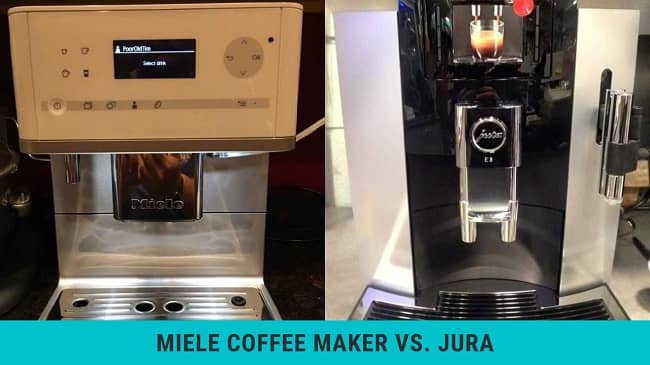 compare miele and jura coffee machines