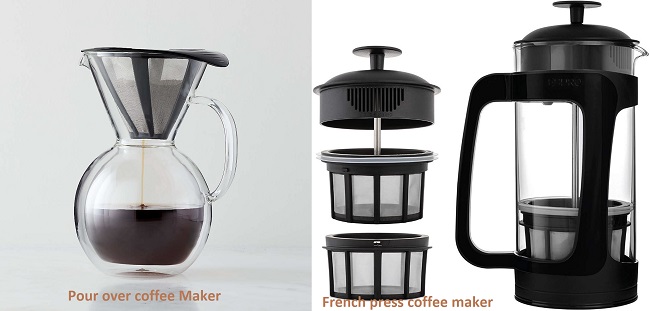 Pour over coffee maker vs french press coffee maker