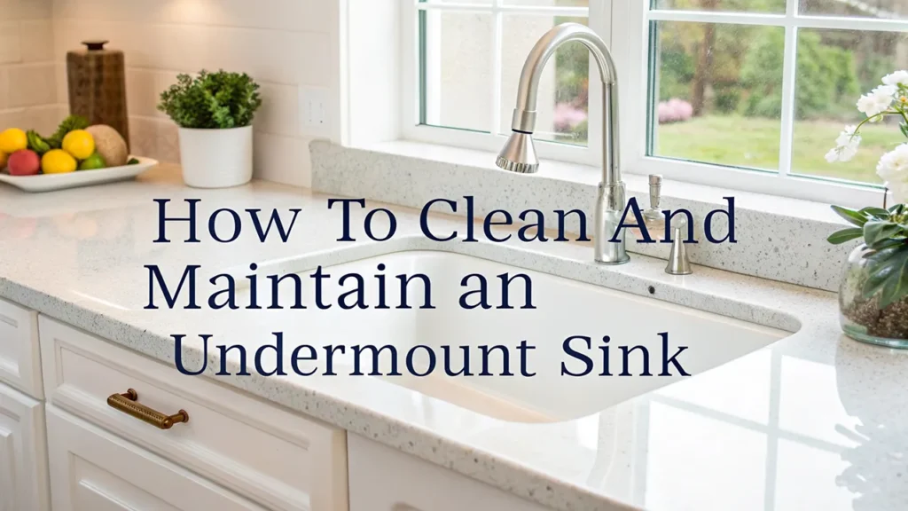 How to Clean and Maintain an Undermount Sink