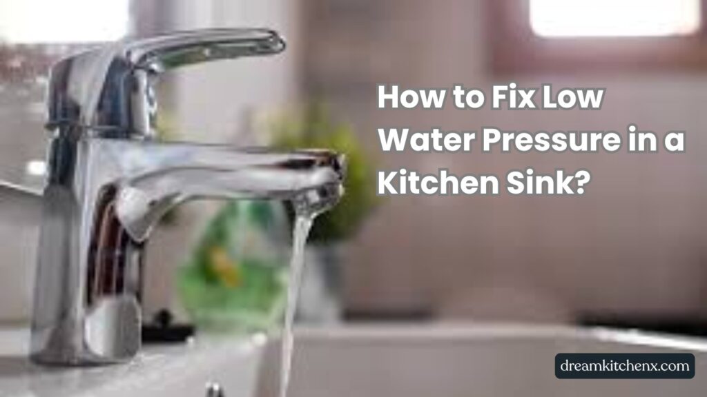 How to Fix Low Water Pressure in a Kitchen Sink