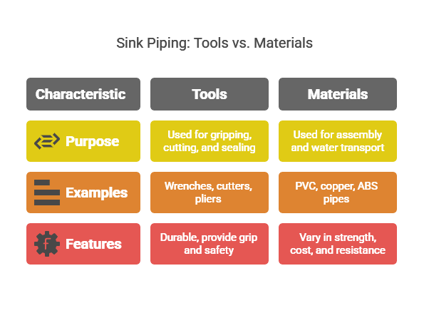 Tools and Materials Needed for Piping a Kitchen Sink