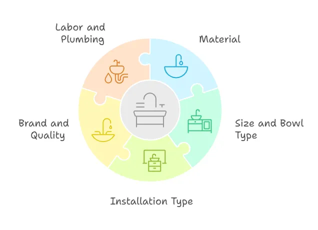 factors influencing kitchen sink cost