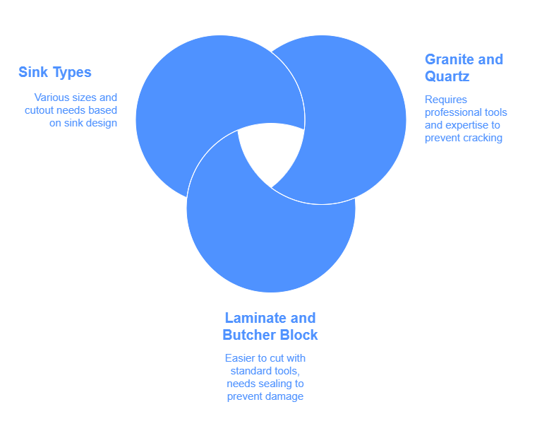How Countertop Material Affects Cut Out Requirements
